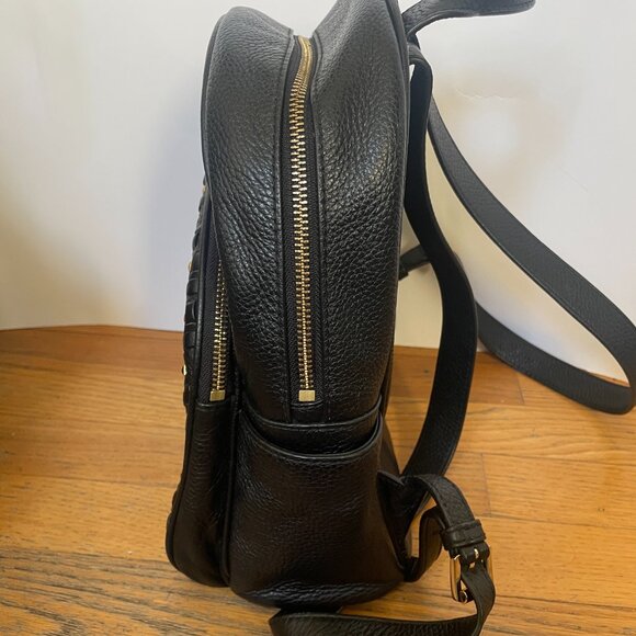 Michael Kors Abbey Medium Studded Pebbled Leather Backpack - Picture 5 of 11